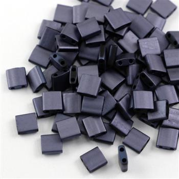 Miyuki Tila Beads 5x5x1,9mm Black Lagoon Full Matted [30szt]