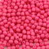 Fire Polish 4mm Fuchsia Neon Silk Matted [20szt]