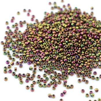 Toho Round 15/0 Higher-Metallic Purple/Green Iris [5g]