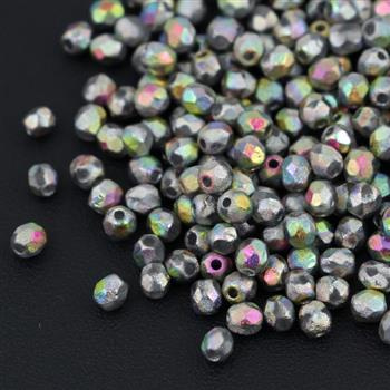 Fire Polish 4mm Full Vitrail Etched [20szt]