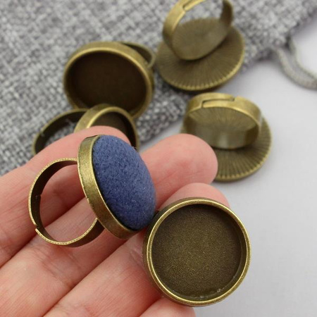 Baza do pierścionka do wklejania mosiężna 20mm