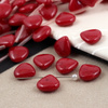Jadeit łezka czerwona 15mm