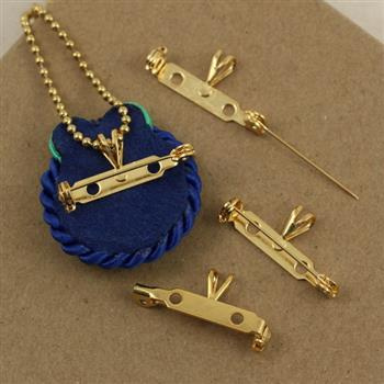 Baza broszki złota z krawatką 26mm