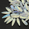Bird Feather Beads Crystal AB 5x17mm [6szt]