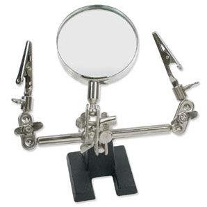 Uchwyt montażowy trzecia ręka z lupą