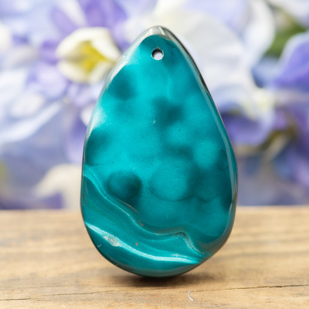 Zawieszka agat łezka 50x32mm