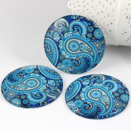 Kaboszon szklany z grafiką moneta 58mm