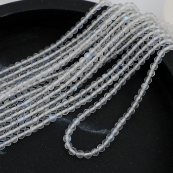 Kamień księżycowy kula gładka 3mm [sznur 38cm]