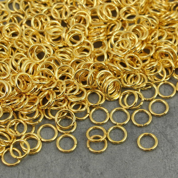 Ogniwo otwarte złote 7x1mm [ok.100szt]