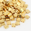 Miyuki Tila Beads 5x5x1,9mm 24kt Gold Plated [30szt]