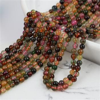 Turmalin wielokolorowy kula gładka 4,5mm [20szt]