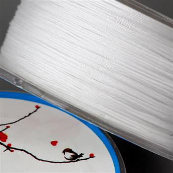 Sznurek nylonowy biały 0,4mm [szpula 60m]