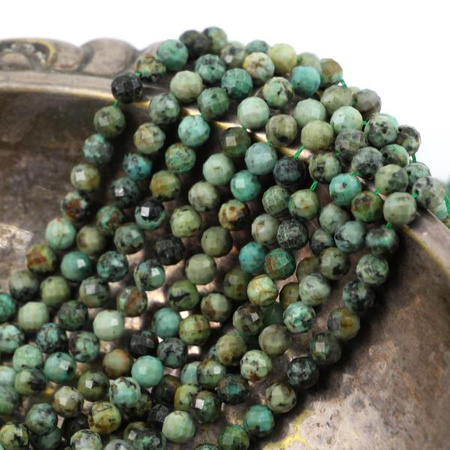 Turkus afrykański kula fasetowana 5,5mm