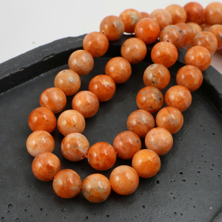 Kalcyt pomarańczowy kula gładka 9mm