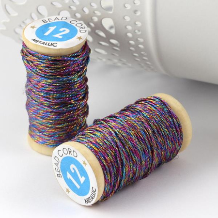 Nici metalizowane Multicolor 12 splotowe [1 szpula - 12m]
