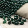 Jadeit ciemnozielony kropla gładka 12x8mm