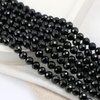 Turmalin czarny kula fasetowana 6mm [sznur 39cm]