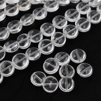 Kryształ górski moneta gładka 10mm