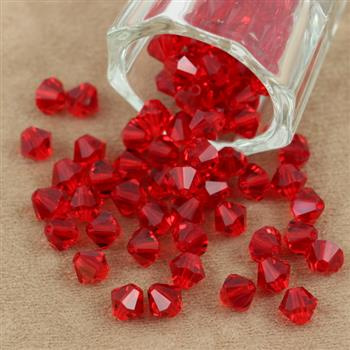 Preciosa Bicone Bead Rondelle Light Siam 6mm [12szt]