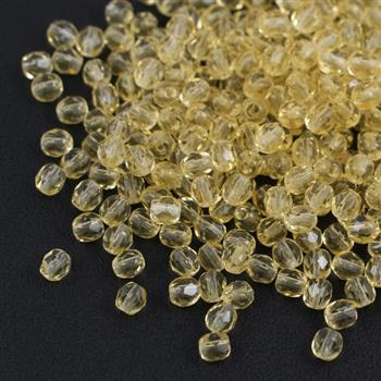 Fire Polish 4mm Light Topaz [20szt]