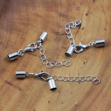 Zapięcie metalowe karabińczyk z tulejkami  4,5mm