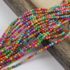 Muszla mix kolor kula gładka 3mm [sznur 38cm]