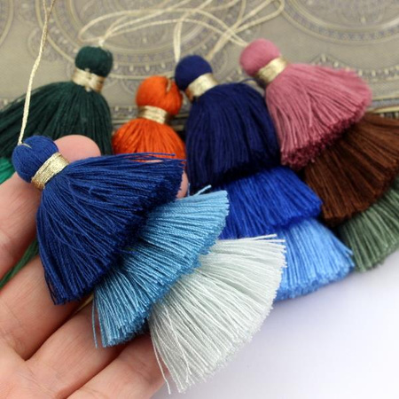 Chwost potrójny niebieski mix 75x40mm