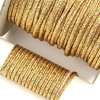 Sznurek sutasz POLSKI 3mm złoty metalizowany [1metr]