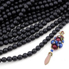 Round Beads Velvet Black 6mm [sznur/80szt]