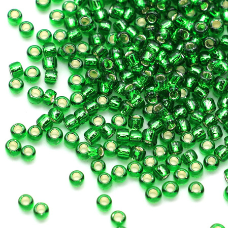 Toho Round 8/0 Silver-Lined Grass Green [10g]