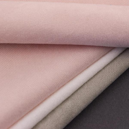 Welurowa dzianina do wykończeń pudrowy róż 30x20cm