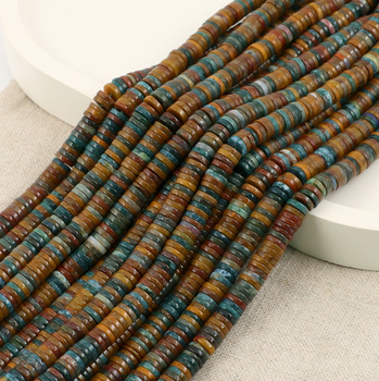 Agat indyjski dysk 6x1,5mm [sznur 38cm]