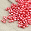 Fire Polish 4mm Alabaster Pastel Lt.Coral [20szt]
