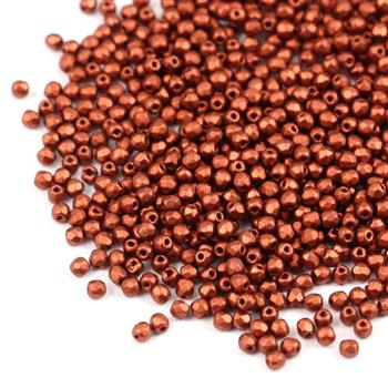 Fire Polish 2mm Copper [80szt]