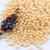 Round Beads Velvet Ecru 3mm [50szt]