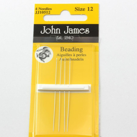 Igły do koralików John James 5cm No12