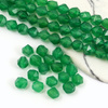 Agat zielony orzech fasetowany 8mm