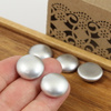 Kaboszon szklany Aluminium Silver 18mm