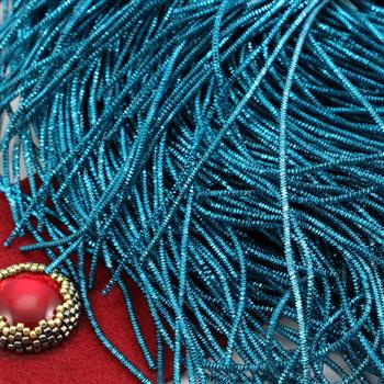 Bajorek do haftu miękki - turkusowy fasetowany 1,7mm [ 4g ]