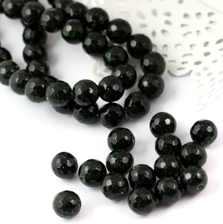 Szmaragd Nilu kula fasetowana 8mm