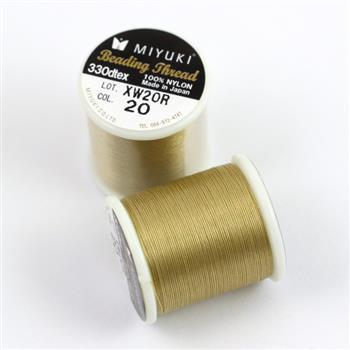 Miyuki nici nylonowe semolina 0,2mm [szpula 50m]