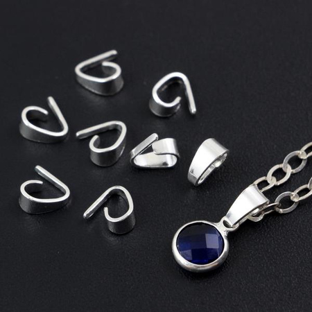 Krawatka srebrna 7mm Ag925