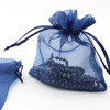 Woreczek z organzy granatowy 12x10cm