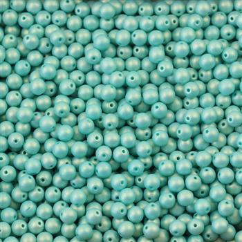 Round Beads Neon - Seafoam 4mm [50szt]