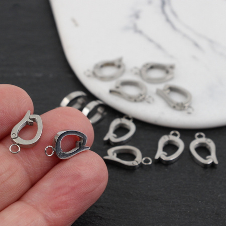 Krawatka wymienna do zawieszek stal szlachetna 12x8mm