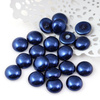Glass Pearl Cabochon Midnight Blue 12mm