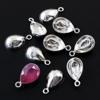 Krawatka do Swarovskiego Pear Fancy Stone 4320 14x10mm Ag925
