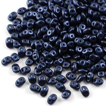 SuperDuo 2.5x5mm Metallic Suede Dark Blue [5g]