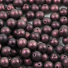Round Beads Jet Polychrome Dark Violet 8mm [10szt]