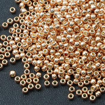 Toho Round 11/0 Permanent Finish Galvanized Rose Gold [10g]